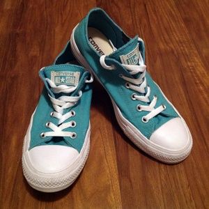 Teal Converse Low Top Water Repellent Shoes